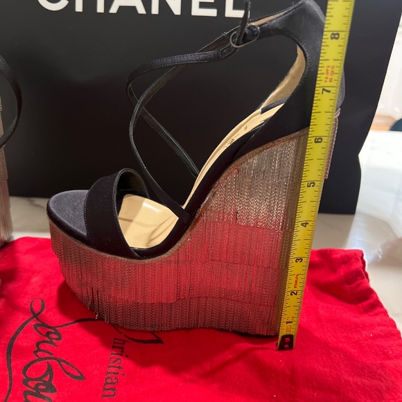 Christian Louboutin fringe platform - Picture 6 of 8